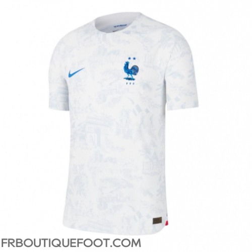 Maillot de foot France Theo Hernandez #22 Extérieur vêtements Monde 2022 Manches Courtes